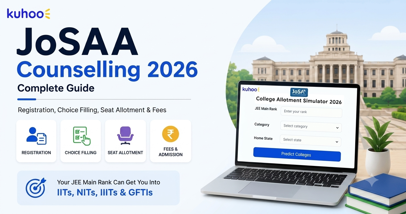 JoSAA Counselling 2026: Complete Guide to Registration, Choice Filling, Seat Allotment & Fees